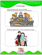 Resimli Zıt Kavram Çalışma Sayfaları